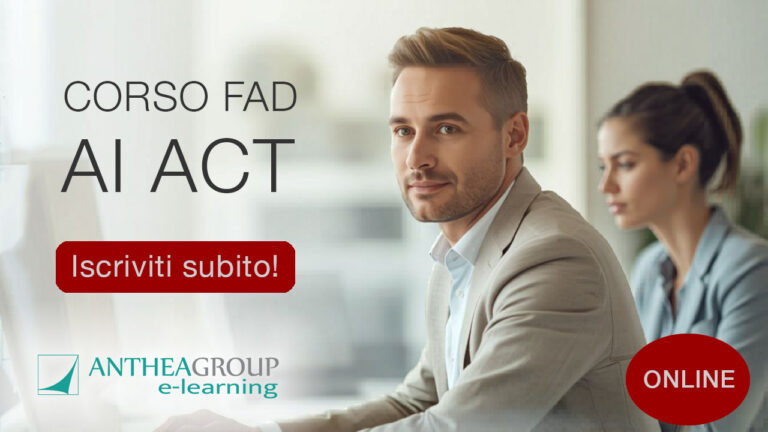 Corso FAD sulle normative legate all’uso di tecnologie di IA in azienda